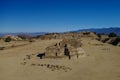 Monte Alban - the ruins of the Zapotec civilization in Oaxaca Royalty Free Stock Photo