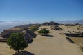 Monte Alban - the ruins of the Zapotec civilization in Oaxaca Royalty Free Stock Photo
