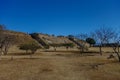 Monte Alban - the ruins of the Zapotec civilization in Oaxaca Royalty Free Stock Photo