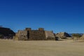 Monte Alban - the ruins of the Zapotec civilization in Oaxaca, M Royalty Free Stock Photo