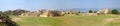 Monte Alban`s panoramic view Royalty Free Stock Photo