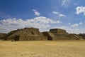 Monte Alban site in Oaxaca, Mexico Royalty Free Stock Photo