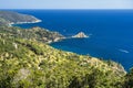 Monte Argentario, promontory on the Tirreno sea in Tuscany Royalty Free Stock Photo