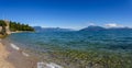 Monte Baldo seen from Lago di Garda Royalty Free Stock Photo