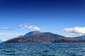 Monte Baldo seen from Lago di Garda Royalty Free Stock Photo