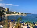 Monte Carlo beach, Monaco, summer