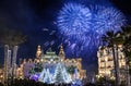 Monte Carlo Casino during New Year Celebrations Royalty Free Stock Photo