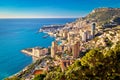 Monte Carlo cityscape colorful view from above