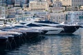 The Monte Carlo harbour, Monaco, France Royalty Free Stock Photo