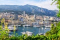 Monte Carlo harbour. Principality of Monaco Royalty Free Stock Photo