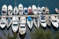 MONTE CARLO, MONACO - APRIL 19 : An assortment of boats and yachts in a marina at Monte Carlo Monaco on April 19, 2006