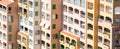 Monte Carlo, Monaco - August 2022: detail of luxury real estete residential building