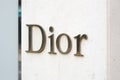 Dior fashion luxury store sign in Monte Carlo, Monaco