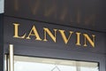 Lanvin fashion luxury store sign in Monte Carlo, Monaco