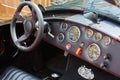 Luxury sport car interior in a summer day in Monte Carlo, Monaco