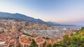 Monte Carlo Monaco, City Skyline Night Panorama