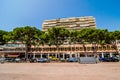 Monte Carlo, Monaco - June 21, 2018. Buildings around marina