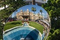 MONTE CARLO, MONACO - JUNE 04, 2019: Casino building facade in a sunny summer day in Monte Carlo, Monaco Royalty Free Stock Photo