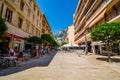 Monte Carlo, Monaco - June 21, 2018. Promenade with restaurants