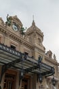 MONTE CARLO, MONACO - 9 March 2023: Front entrance of the famous casino at Monte Carlo, Monaco.