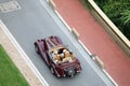 Aerial View Of A Vintage Morgan Plus 4 Classic British Convertib Royalty Free Stock Photo