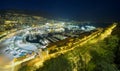 Monte Carlo port night scene Royalty Free Stock Photo