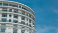 Monte Carlo with the view on the top facade of luxury Hotel de Paris timelapse, Monaco. Royalty Free Stock Photo