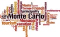 Monte Carlo word cloud