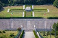 Monte Cassino Polish war cemetery. Second world war. Royalty Free Stock Photo