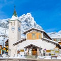 Monte Cervino Matterhorn in December, Breuil-Cervinia, Valle d Royalty Free Stock Photo