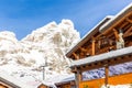 Monte Cervino Matterhorn in December, Breuil-Cervinia, Valle d Royalty Free Stock Photo