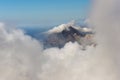 Monte Cofano in clouds. Sicily, Italy
