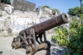 Monte Fort cannon and fortified walls Macau