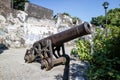 Monte Fort cannon and fortified walls Macau