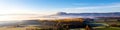 monte kali mountain and werratal valley in germany panorama Royalty Free Stock Photo
