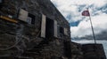 monte leone hutte on swiss alps Royalty Free Stock Photo