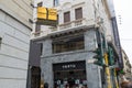 Monte Mapoleone street and Vertu store in Milan city, Italy Royalty Free Stock Photo