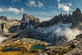Monte Paterno with Blue Lakes-Tre Cime,Dolomites