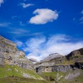 Monte Perdido and Soum Raymond at Soaso circus in Ordesa Valley Royalty Free Stock Photo