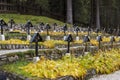 First war cemetery at Monte Piana. Dolomite. Italy.