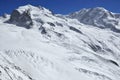 Monte Rosa and Liskamm Royalty Free Stock Photo