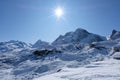 The Monte Rosa massif Royalty Free Stock Photo