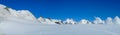 Monte Rosa massiv, Castor panorama, glacier walk and climb in the Alps Royalty Free Stock Photo