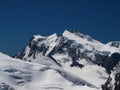 Monte Rosa Mountain Ridge Royalty Free Stock Photo