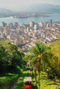 Monte Serrat Funicular cable railway in Santos, Brazil Royalty Free Stock Photo