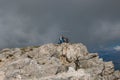 MONTE SIRENTE, ITALY - SEPTEMBER 18, 2022: The landscape summit of Mount Sirente, one of the highest peaks of the Apennines mounta Royalty Free Stock Photo