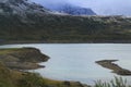 Monte Spluga reservoir, lake on the Spluegen Pass