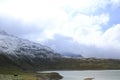 Monte Spluga reservoir, lake on the Spluegen Pass