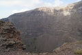 The crater of the Mount Vesuvius near Naples