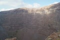 The crater of the Mount Vesuvius near Naples